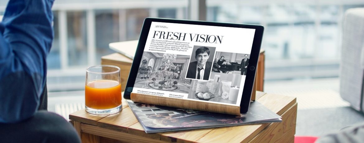 Fresh vision article page on tablet